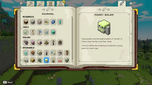 Minecraft Legends Mossy Golem Unit