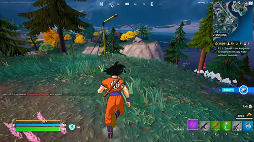 Fortnite: How to travel from Kenjutsu Crossing to Knotty Nets without touching water