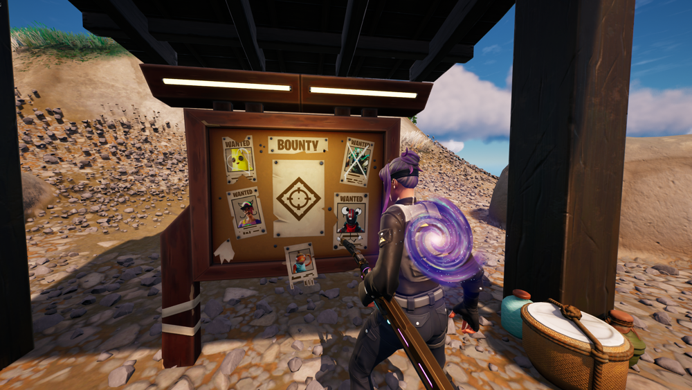 Where to find the duelling circle Bounty Board in Fortnite