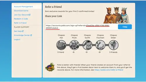 How to find your referral code for Palia closed beta access