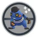 Fashionable Croagunk in Pokemon GO