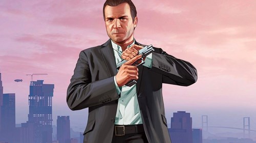 Michael De Santa GTA V promo art