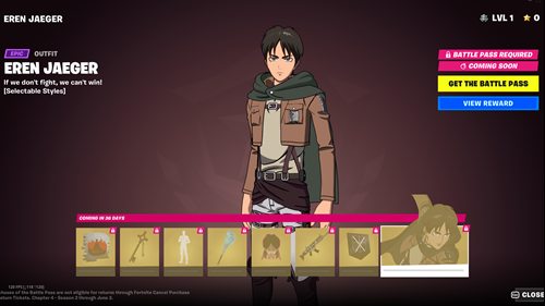 fortnite-eren-jaeger-attack-on-titan-skin-add-ons