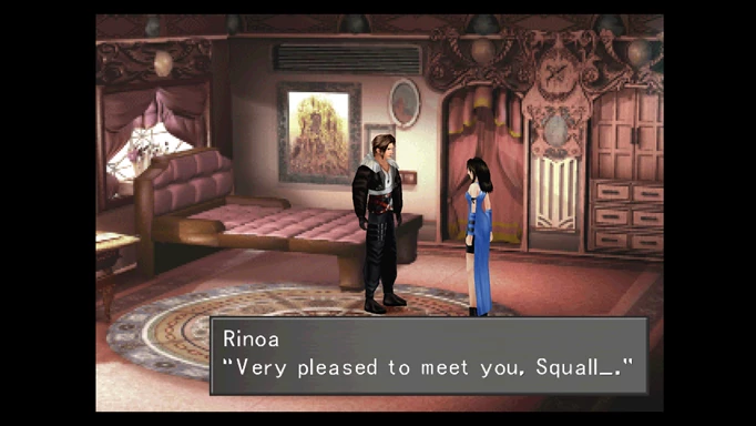 Image of Squall and Rinoa in Final Fantasy VIII