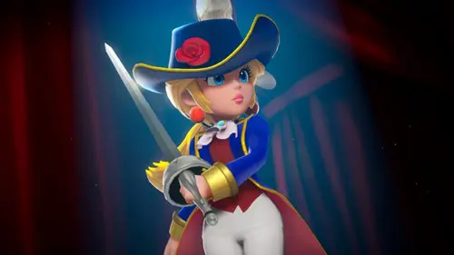 Swordfighter Peach from Princess Peach: Showtime.