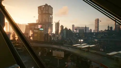 Night City as it appears in Cyberpunk 2077