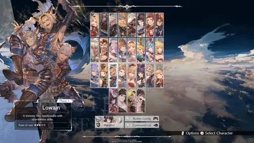 Granblue Fantasy Versus: Rising roster