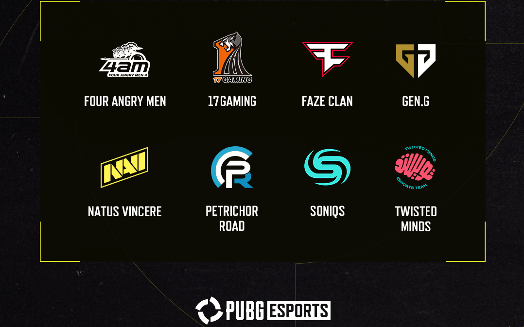 2023 Global Partner Teams for the PUBG Tour