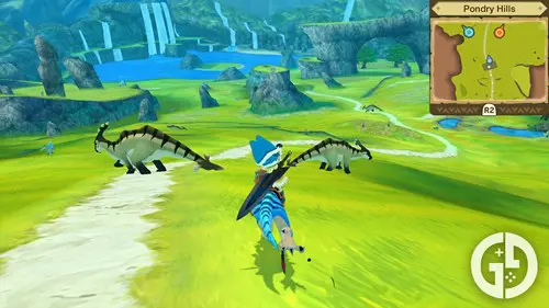 Exploring Pondry Hills in Monster Hunter Stories