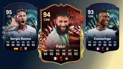 Image of LaLiga TOTS Champions and Moments cards in EA FC 24