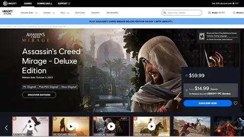 Assassin's Creed Mirage on Ubisoft+ instead of Xbox Game Pass