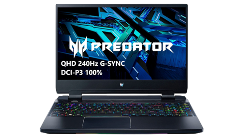 Screenshot of an Acer Predator Helios 300 laptop