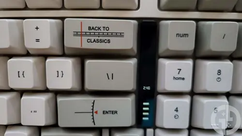 Close up image of the LOFREE BLOCK keyboard