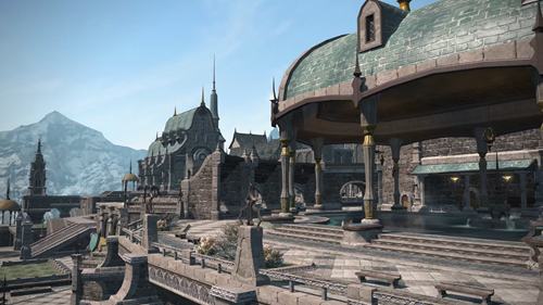 The housing estate available in Ishgard in FFXIV