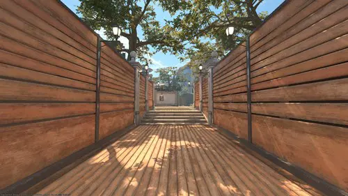 The Overpass map from Counter-Strike 2.