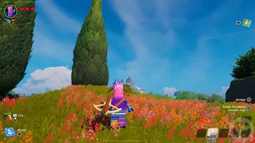 The Grassland biome in LEGO Fortnite