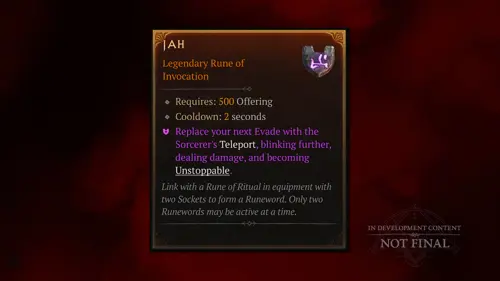 Jah Runeword in Diablo 4