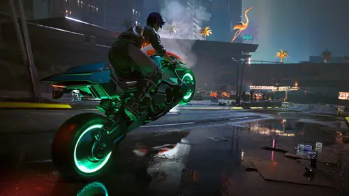 an image of a vehicle in Cyberpunk 2077, one of the best games like Fallout to play in 2023