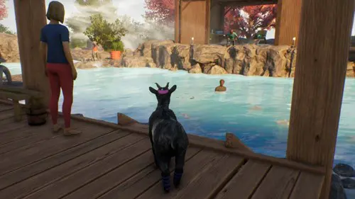 A pool in Goat Simulator 3