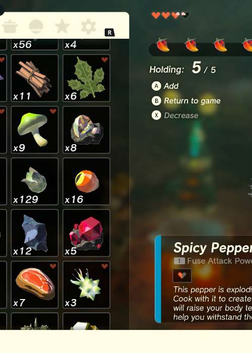 How to farm & use Spicy Peppers in Zelda: Tears of the Kingdom