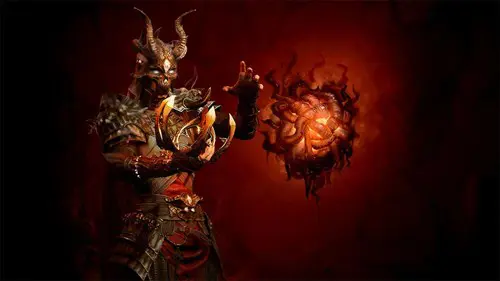 A character using a Malignant Heart in Diablo 4