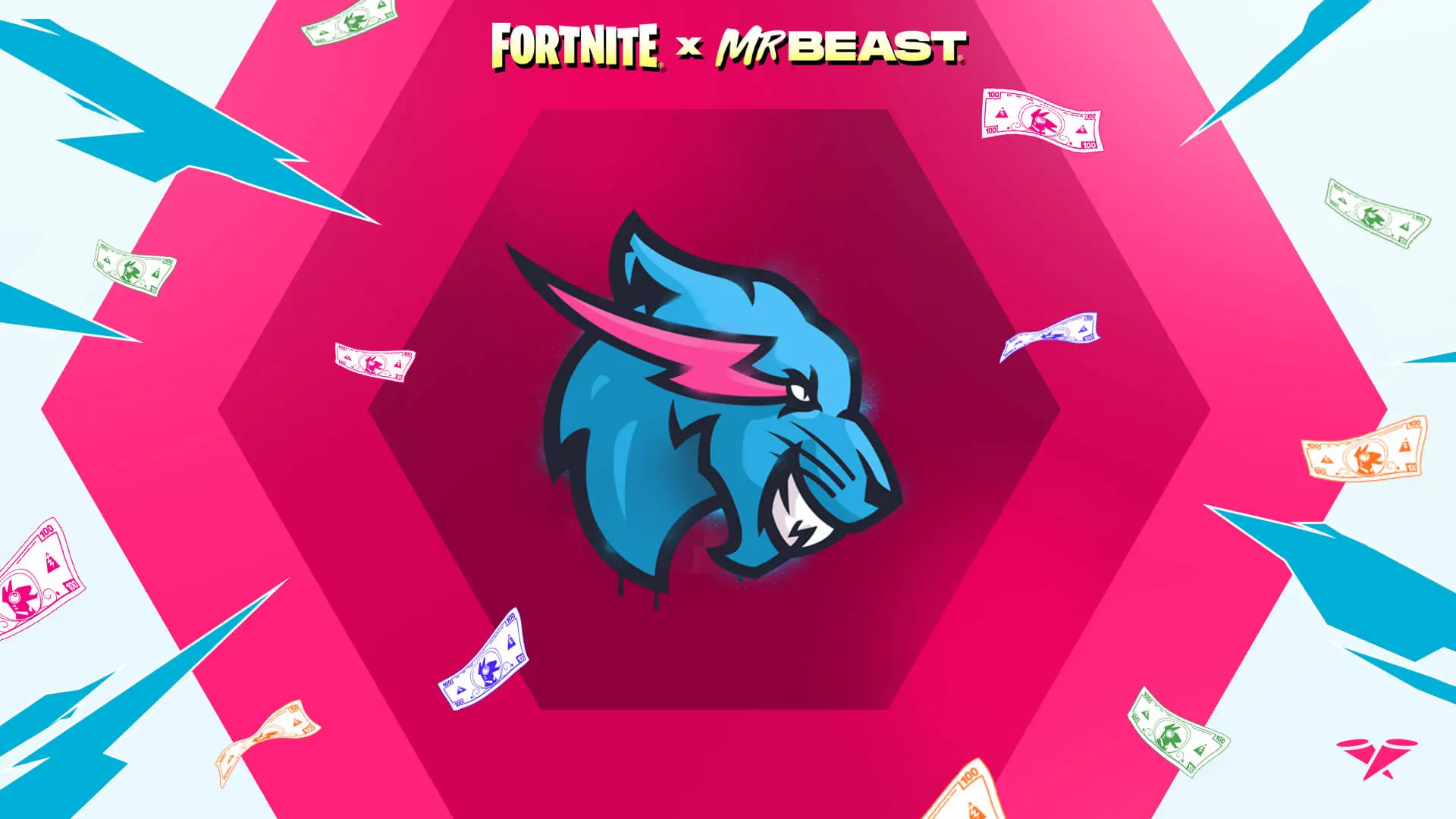 Key art for the Fortnite x MrBeast event