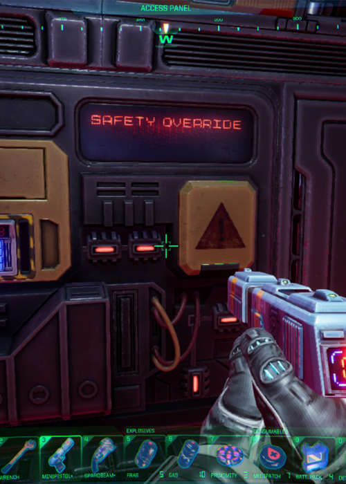 How to get the safety override code in System Shock