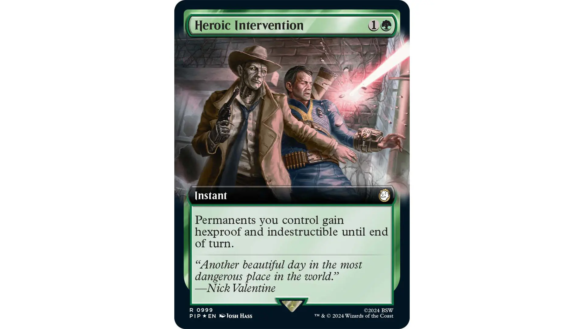 MTG Fallout 0043 Heroic Intervention Borderless