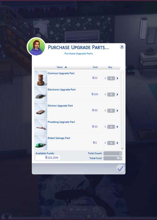 How to get Upgrade Parts in The Sims 4