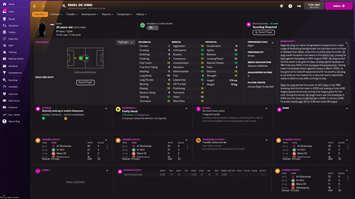 FM22 Nigel De Jong