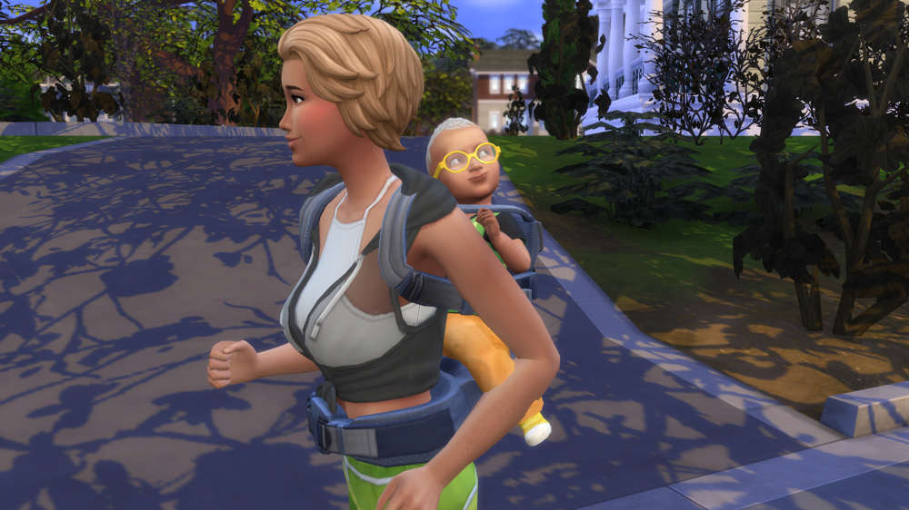 How to use a baby carrier in The Sims 4 Growing Together