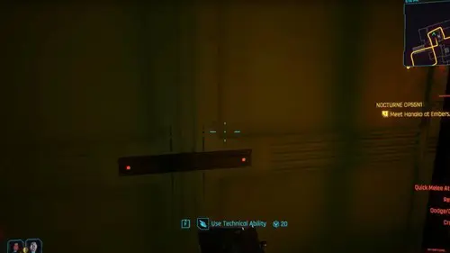 One of the doors that leads to the Thermal Katana in Cyberpunk 2077