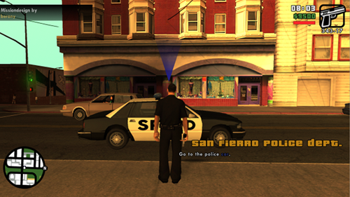 Officer Geoffrey in San Andreas' new mission mod.