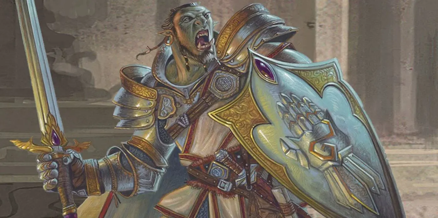 Screenshot of a Paladin from the Dungeons and Dragons Player's Handbook