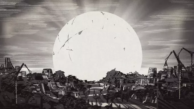The Traveler on the Witness Planet, in an animated cutscene from Season of the Deep