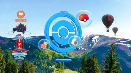 pokemon go pokestop, raid, team go rocket balloons, and items