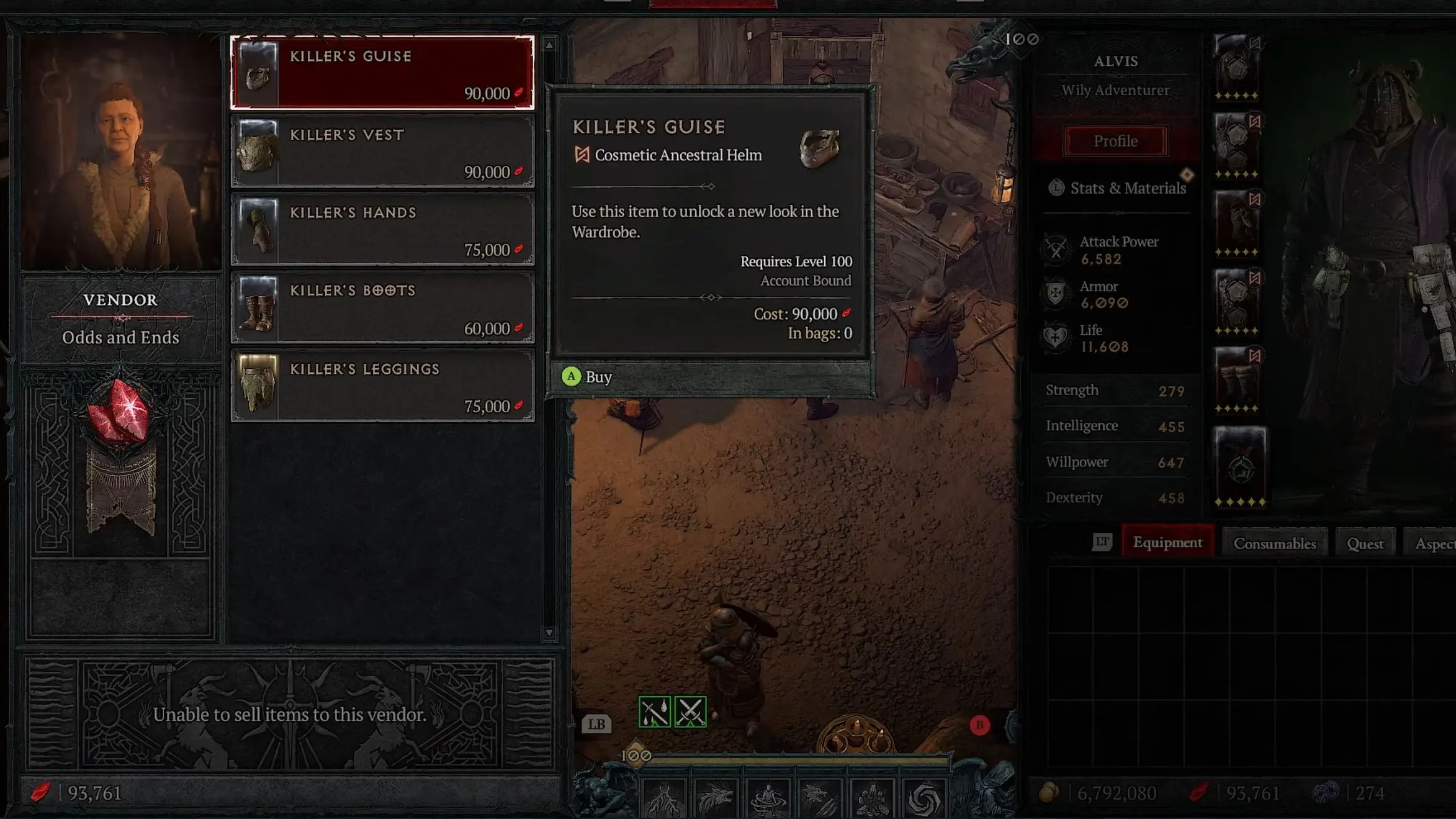 A Vendor in Diablo 4