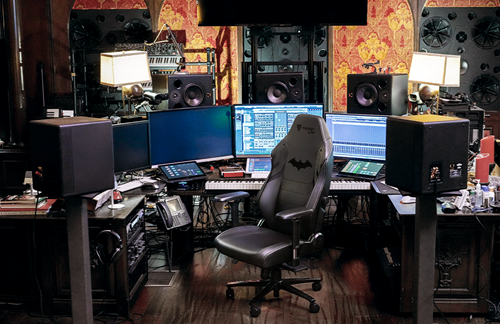 Hans Zimmer's studio with a Secretlab chair