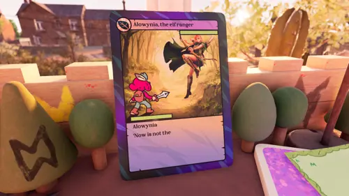 Card game in A Plucky Squire