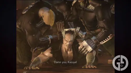 Heihachi pinned down by Jacks in Tekken 5