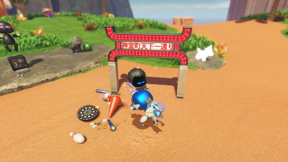 Astro Bot: How to make a tough guy drop all his items