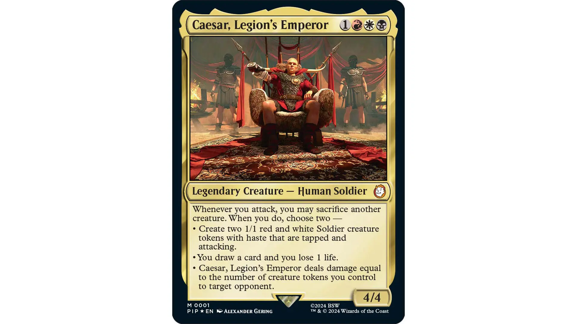 MTG Fallout 0006 Caesar Legions Emperor