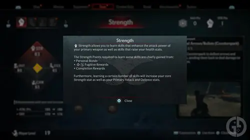 Strength stat in Rise of the Ronin