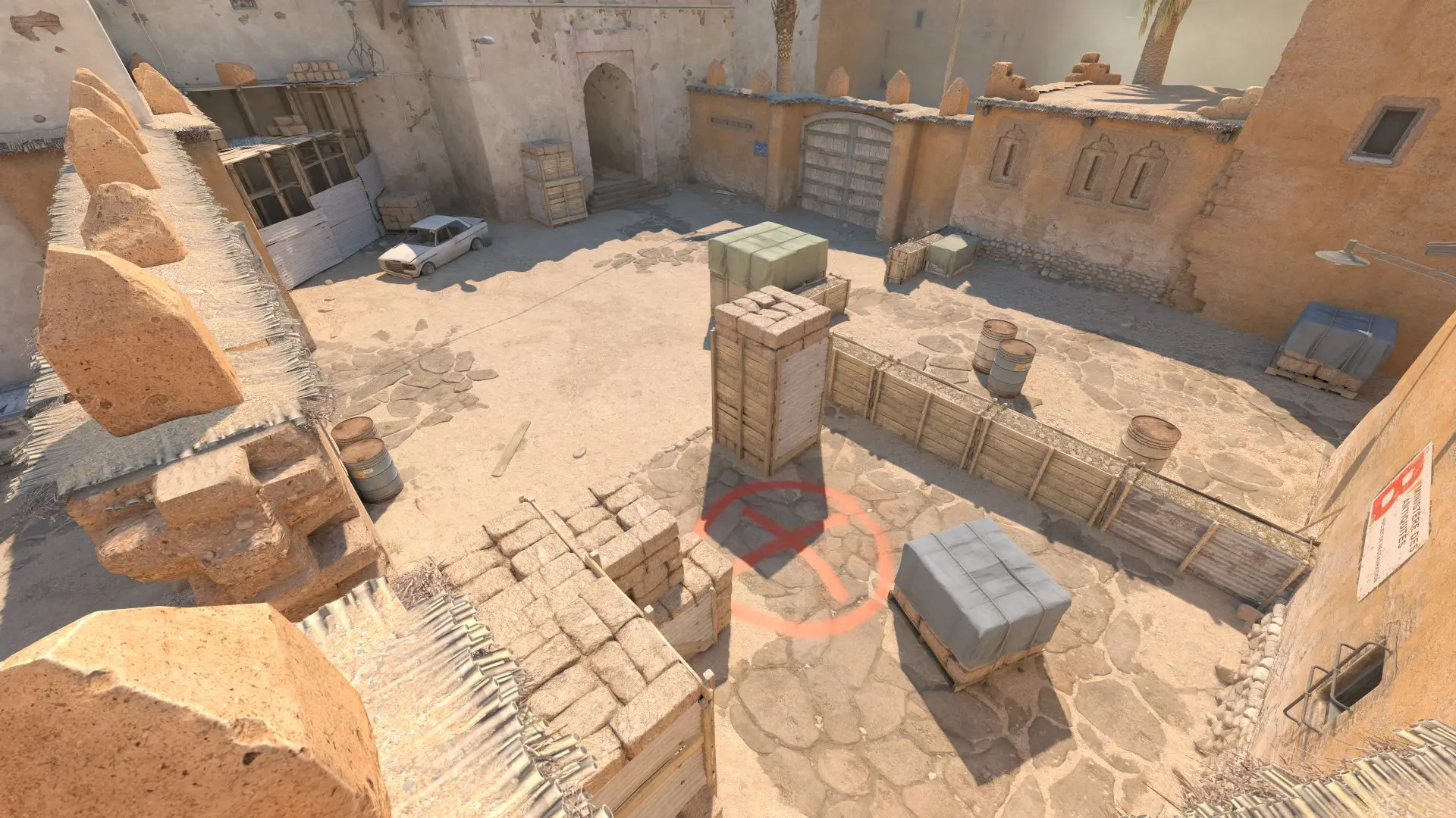 Image of B-Site on Dust II in Counter-Strike 2