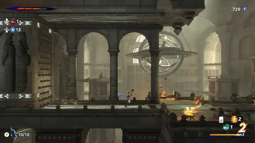 running from a trap in Prince of Persia The Lost Crown