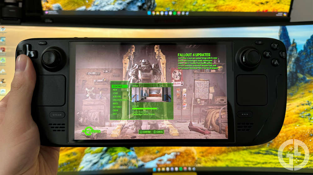How to change Fallout 4 graphics settings on Steam Deck
