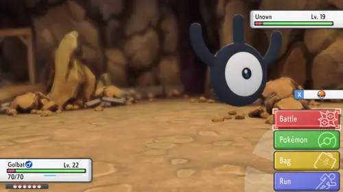 Pokemon BDSP Unown Encounter