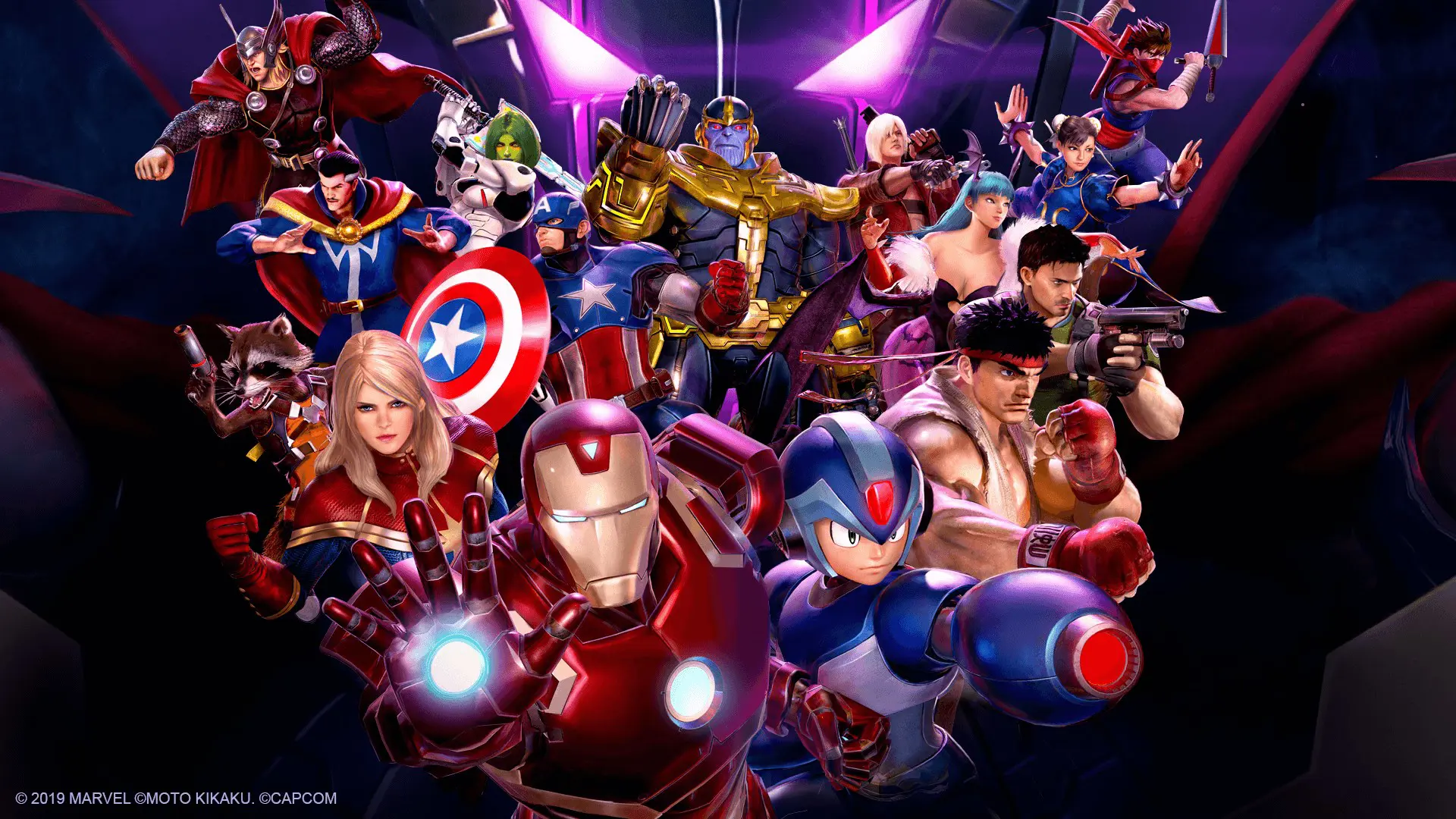 Marvel vs Capcom Infinite key art