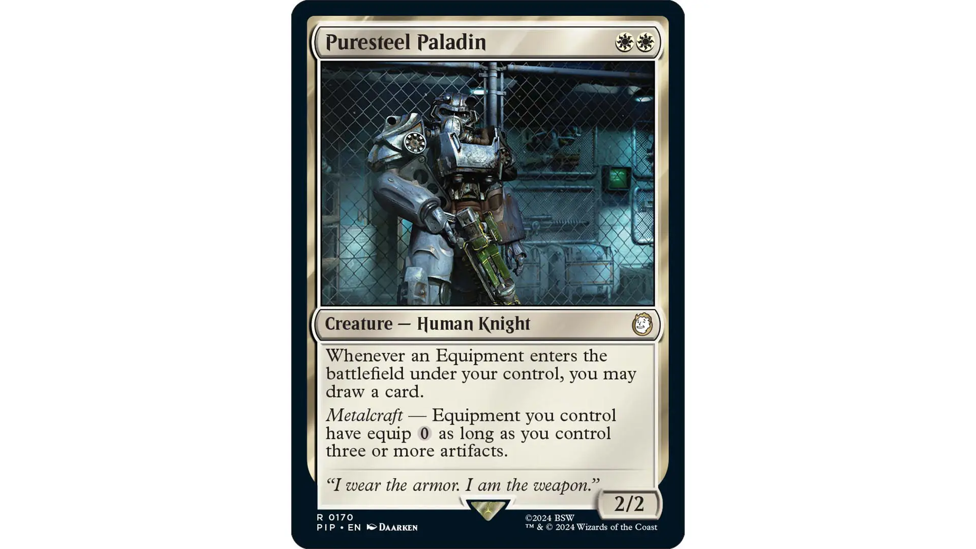 MTG Fallout 0024 Puresteel Paladin Main