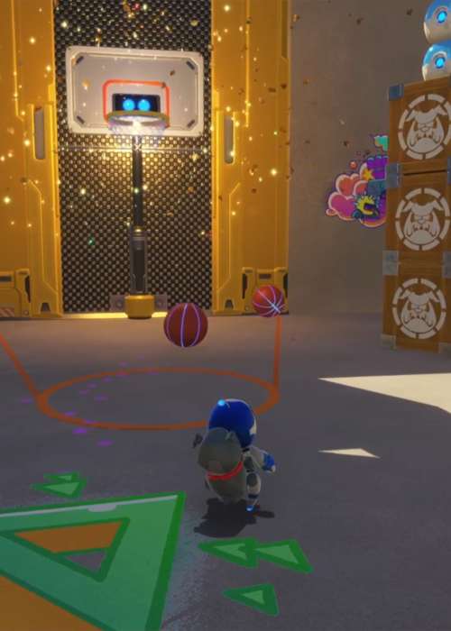 Astro Bot: How to successfully dunk the basketball in Construction Derby